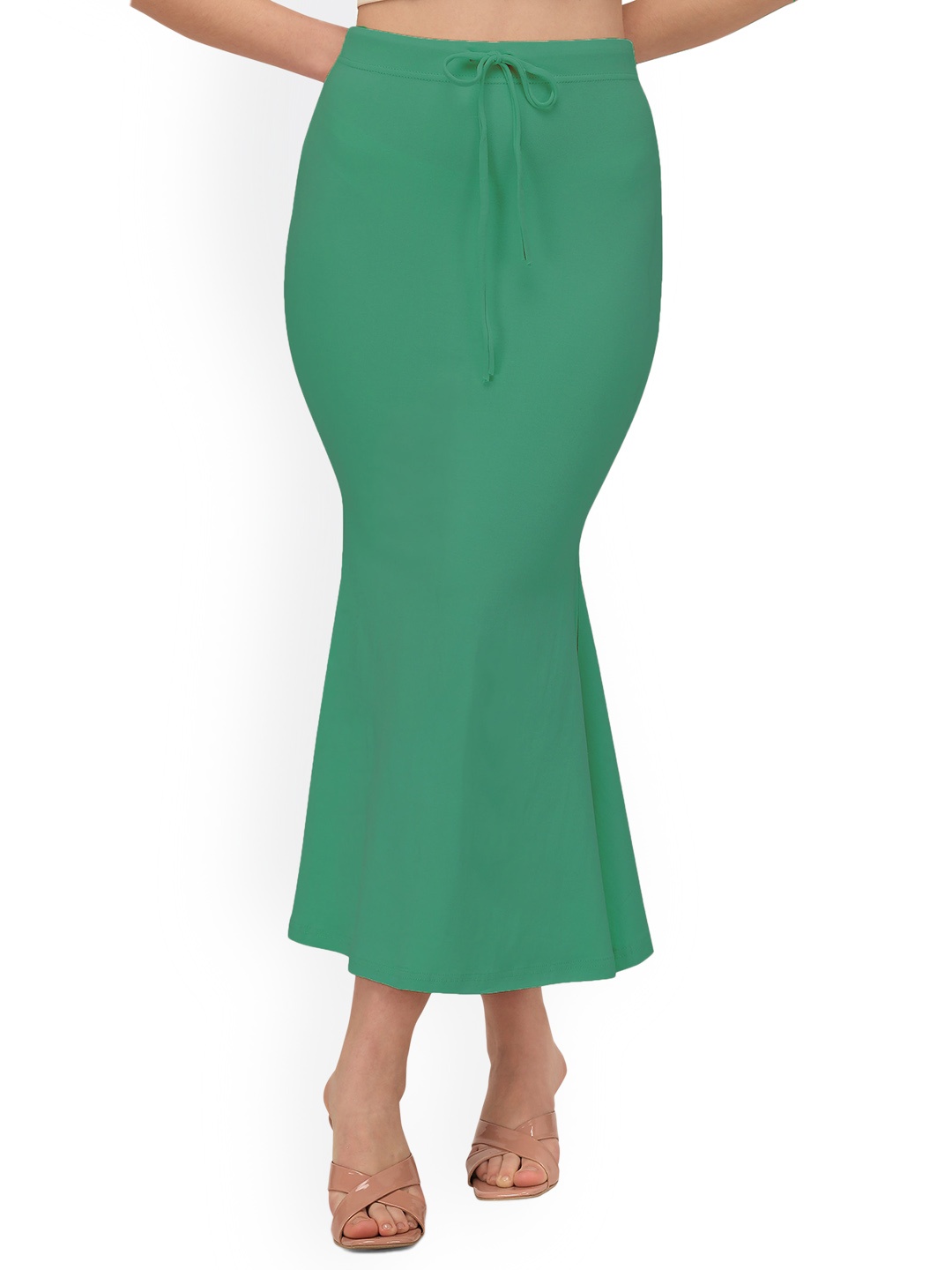 

Mehrang Fishcut Saree Shapewear, Sea green