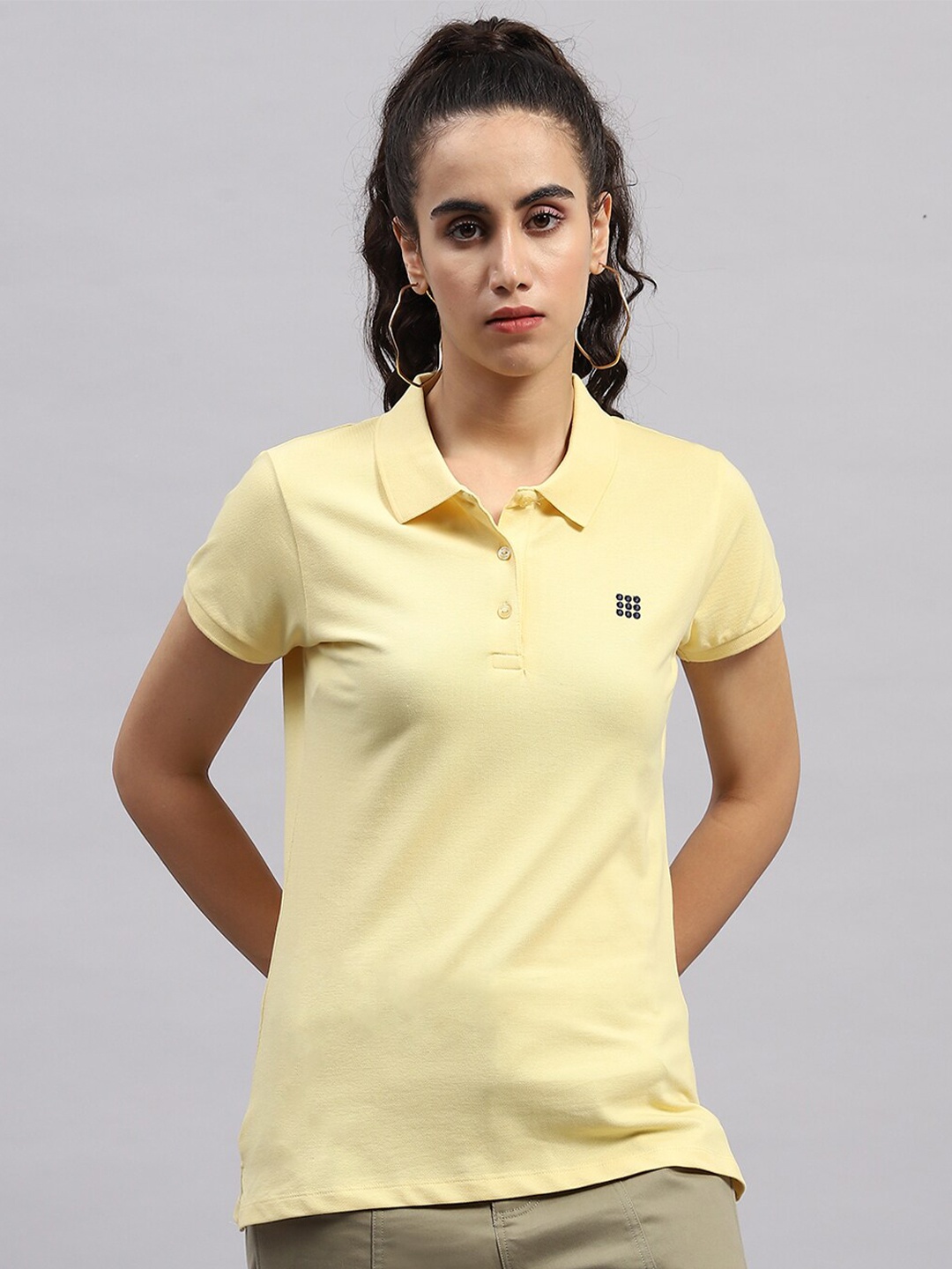 

rock.it Polo Collar Short Sleeves Cotton Casual T-shirt, Yellow