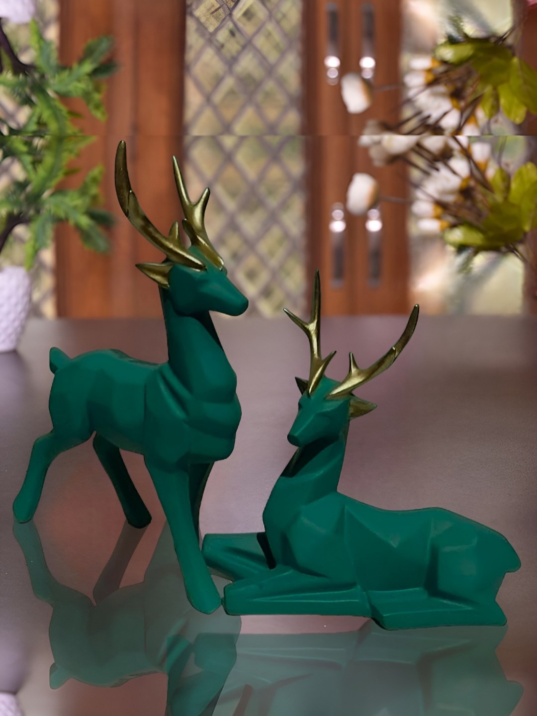 

Mariner's Creation Green 2 Pieces Birds and Animals Figurine Showpieces