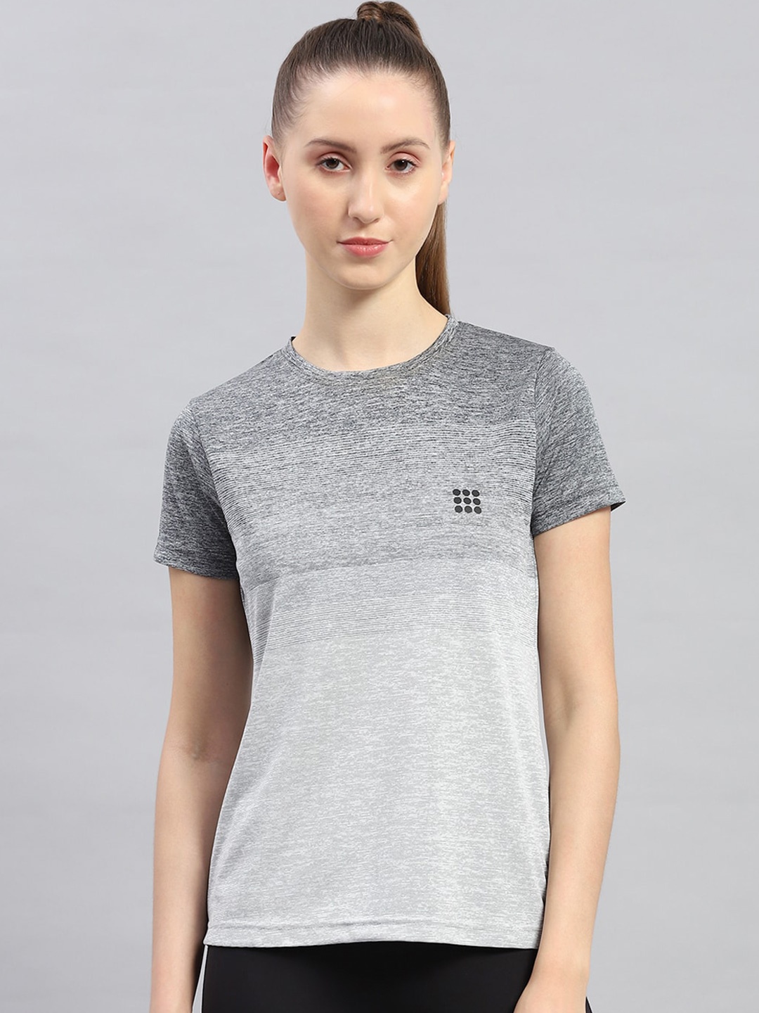 

Monte Carlo Rockit Round Neck Short Sleeves Cotton T-shirt, Grey
