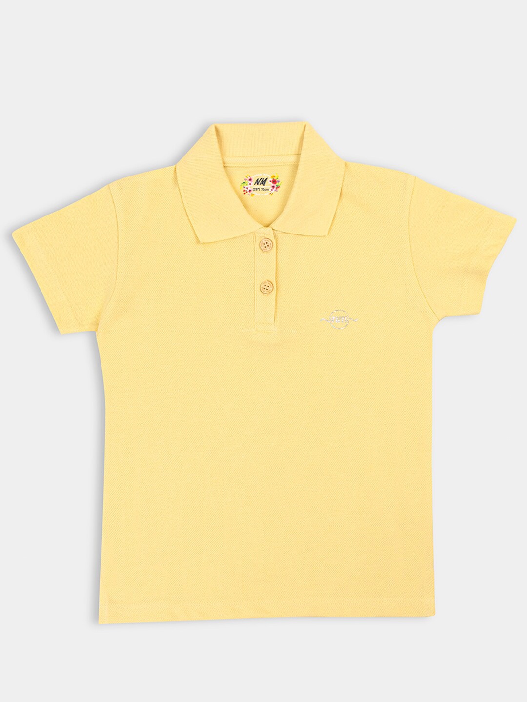

PAMPOLINA Girls Polo Collar T-shirt, Yellow