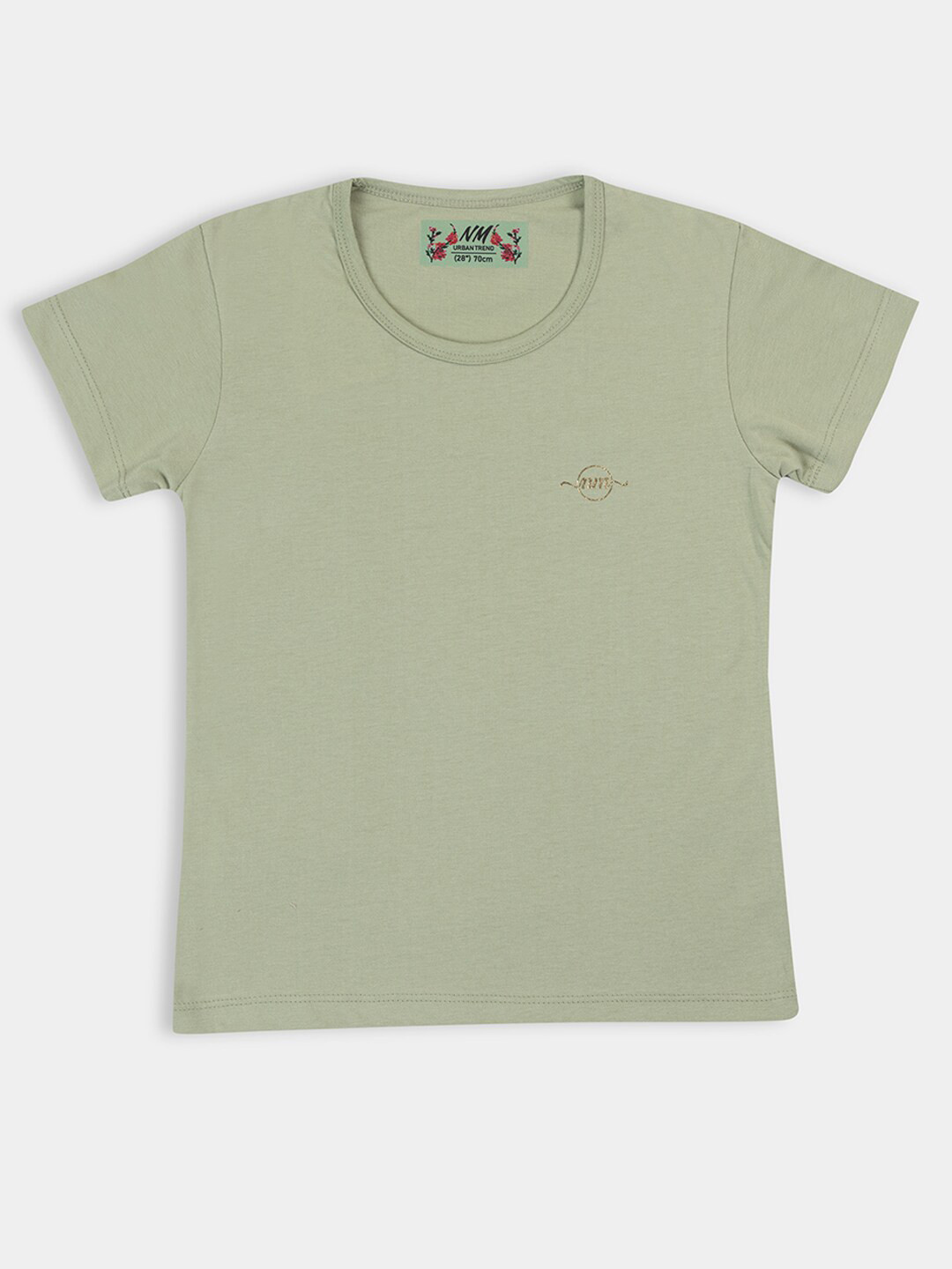 

PAMPOLINA Girls Round Neck Short Sleeves T-Shirt, Green