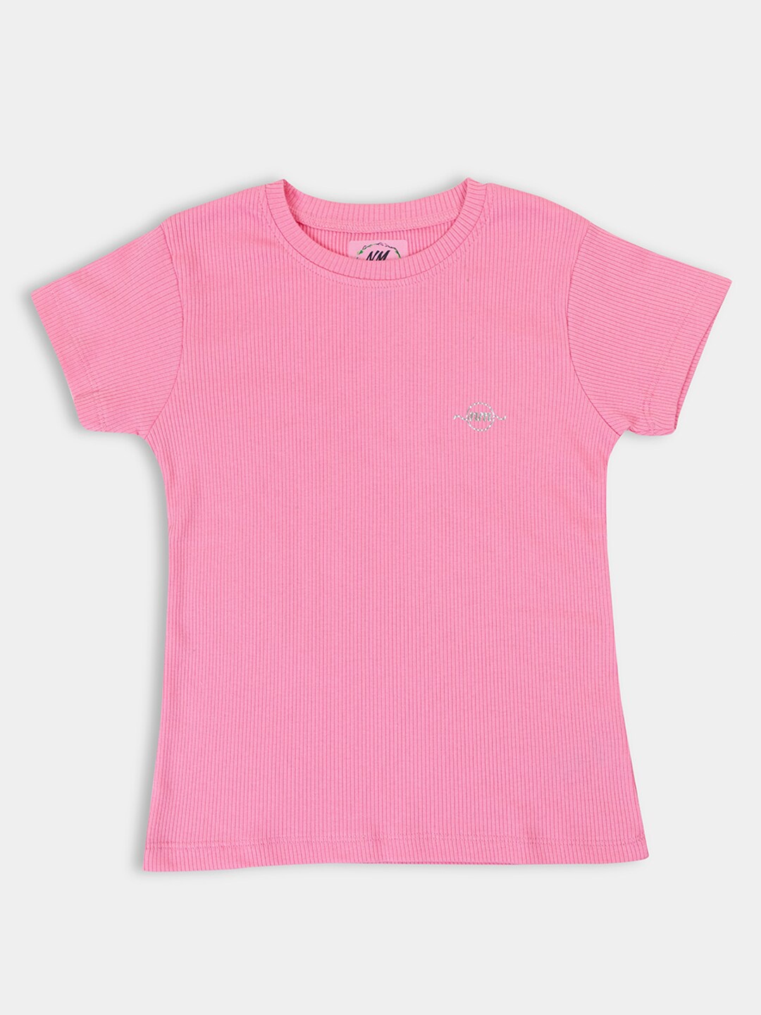 

PAMPOLINA Girls Round Neck Short Sleeves T-shirt, Pink