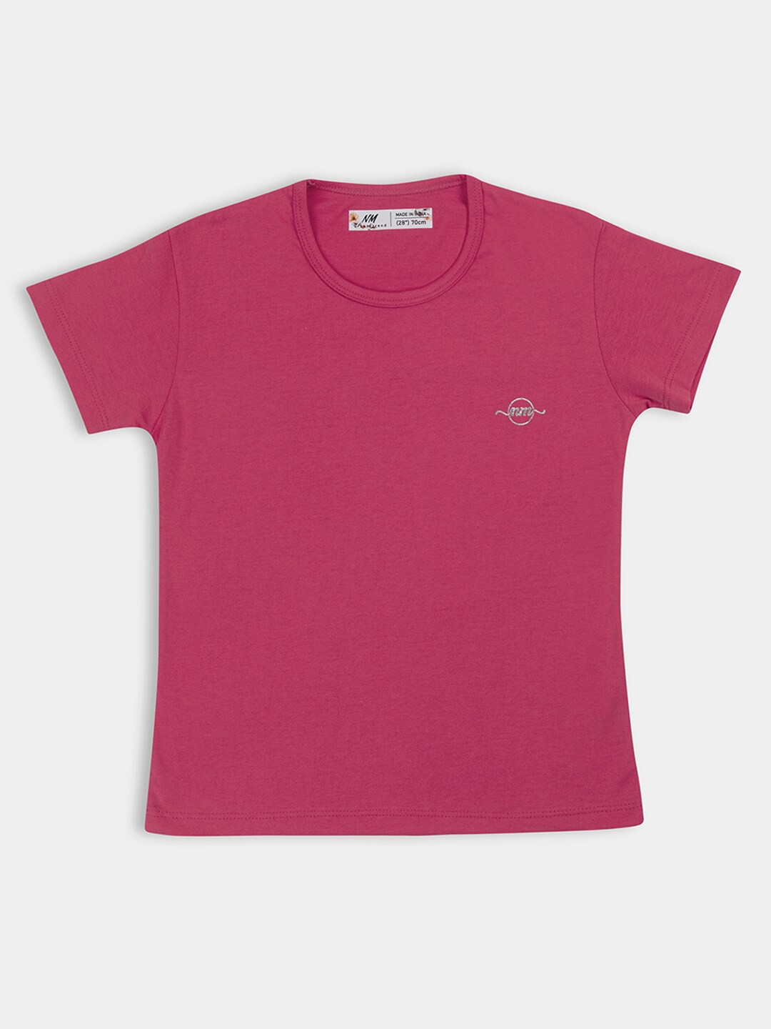 

PAMPOLINA Girls Round Neck Short Sleeves T-shirt, Magenta