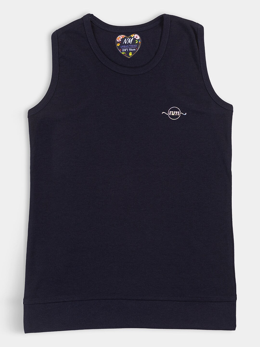 

PAMPOLINA Girls Round Neck Tank Top, Navy blue