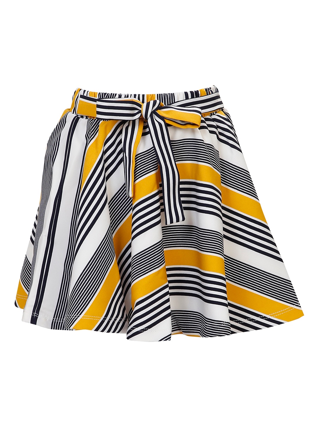 

Hunny Bunny Girls Striped Flared Above Knee Skirt, Yellow