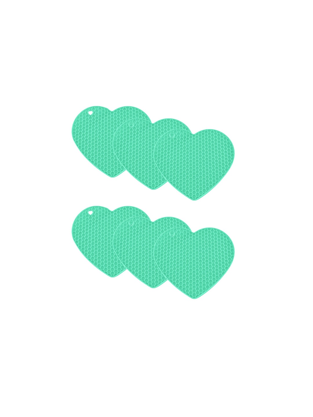 

P-Plus International Green 6 Pieces Silicone Heatproof Trivets