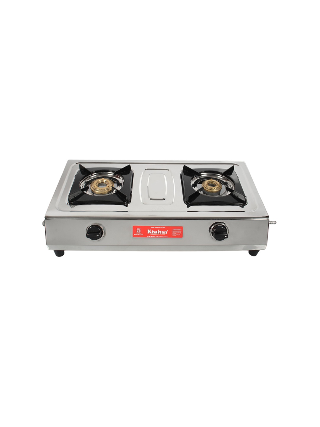 

Khaitan Stainless Steel 2 Burner MAXIMA ISI Approved Gas Stove, Silver