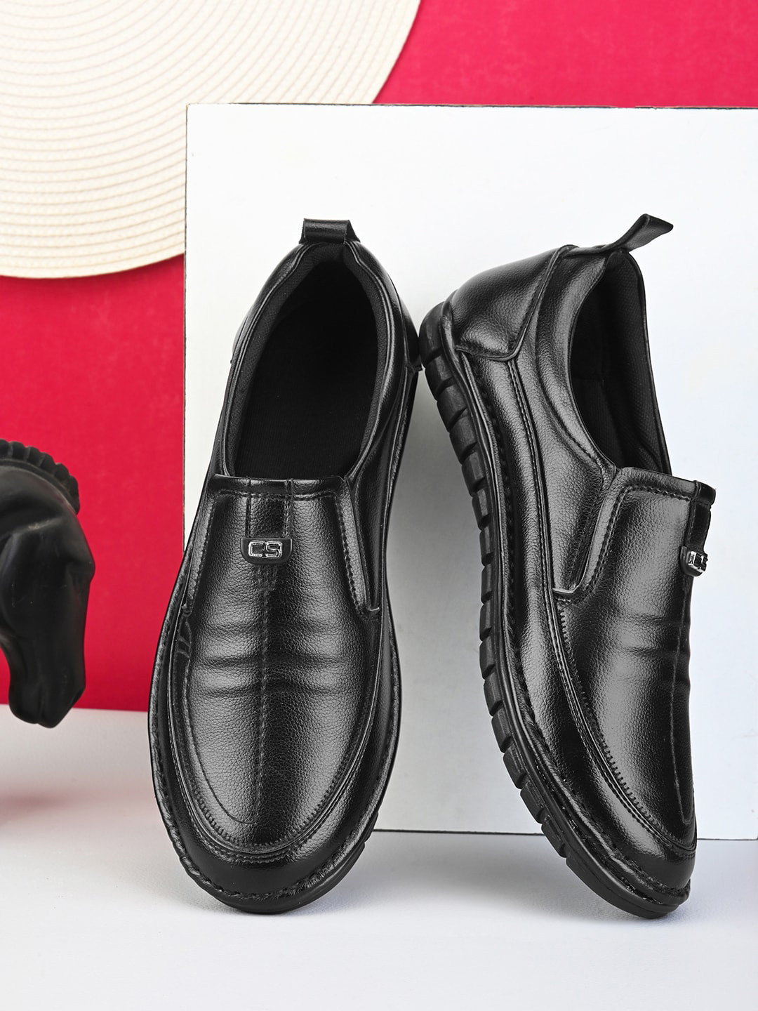 

mr.wonker Men Slip-On Sneakers, Black
