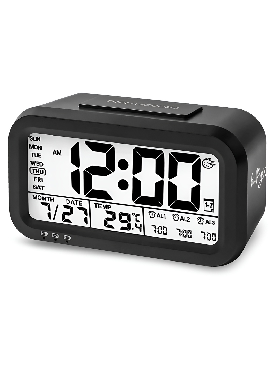 

Bulfyss Black & White Contemporary Table Clock