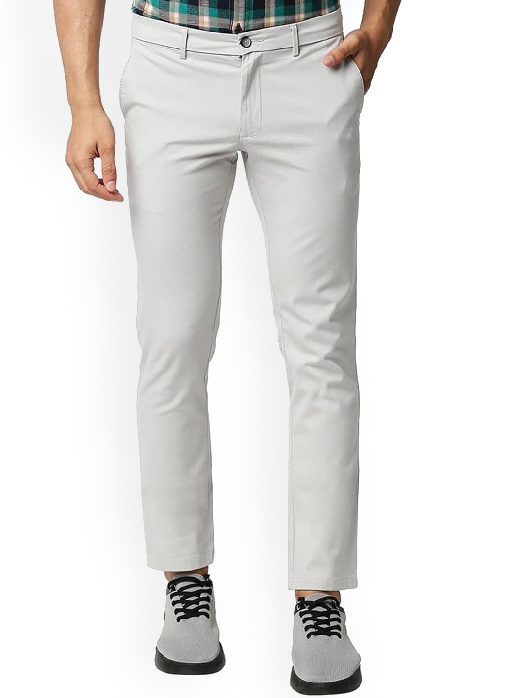 

Basics Men Slim Fit Chinos Cotton Denim Trouser, Beige