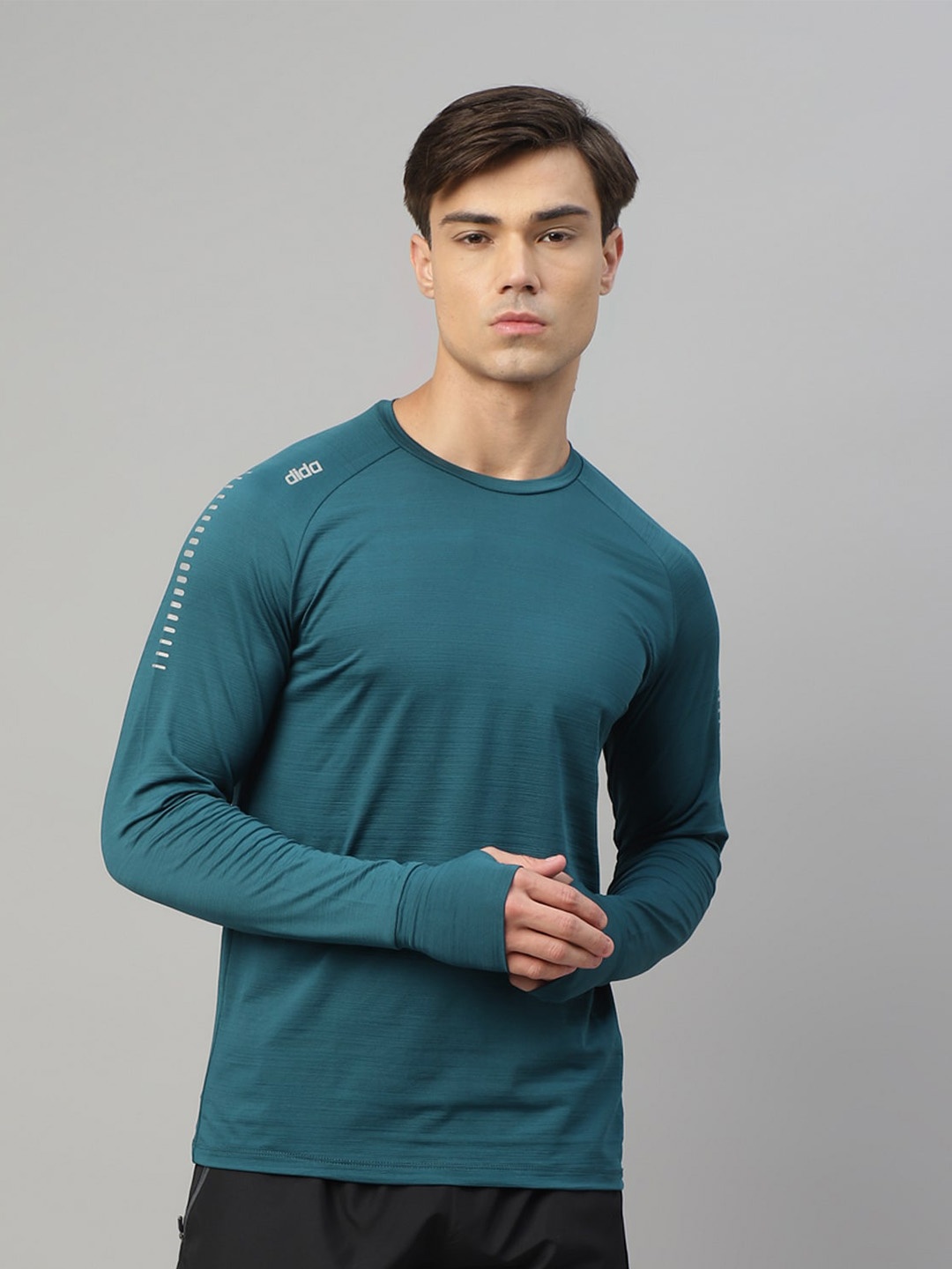 

DIDA Round Neck Short Sleeves Dri-FIT Regular T-shirt, Sea green