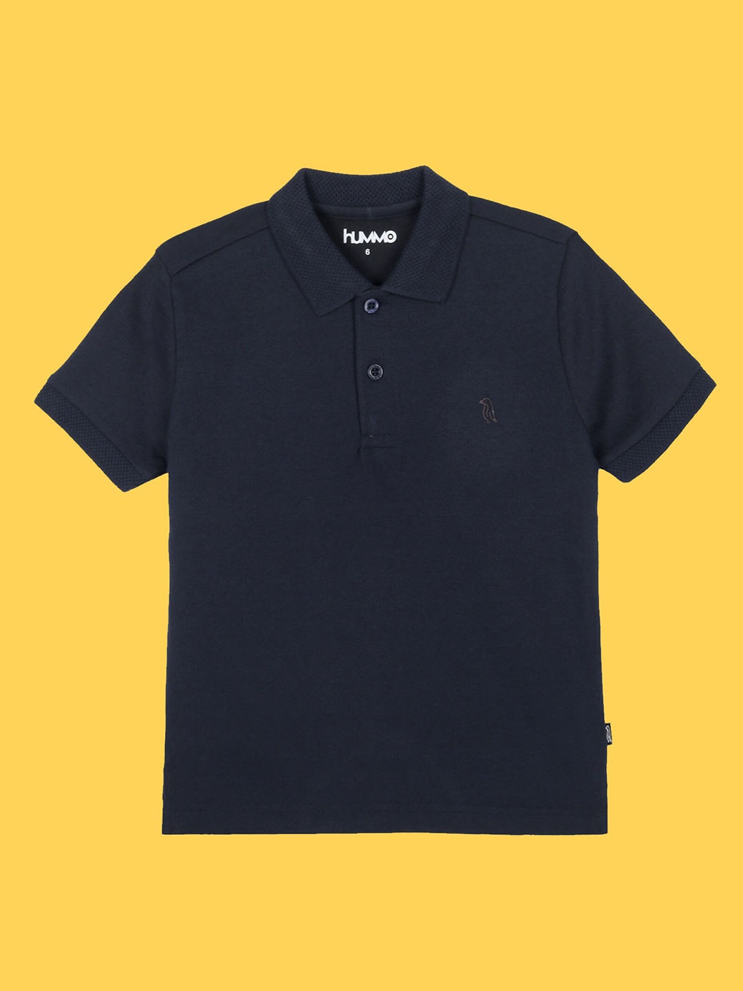 

Anthrilo Boys Polo Collar Regular Fit Cotton T-shirt, Navy blue