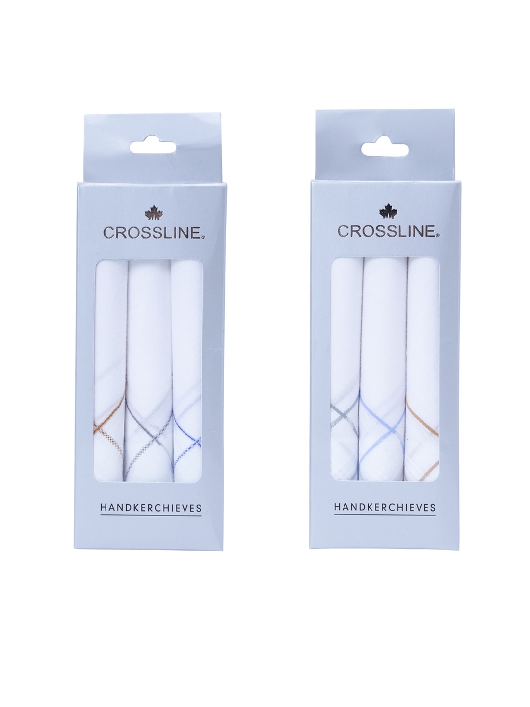 

CROSSLINE Men Pack Of 6 High Absorbency Pure Cotton Handkerchiefs, White