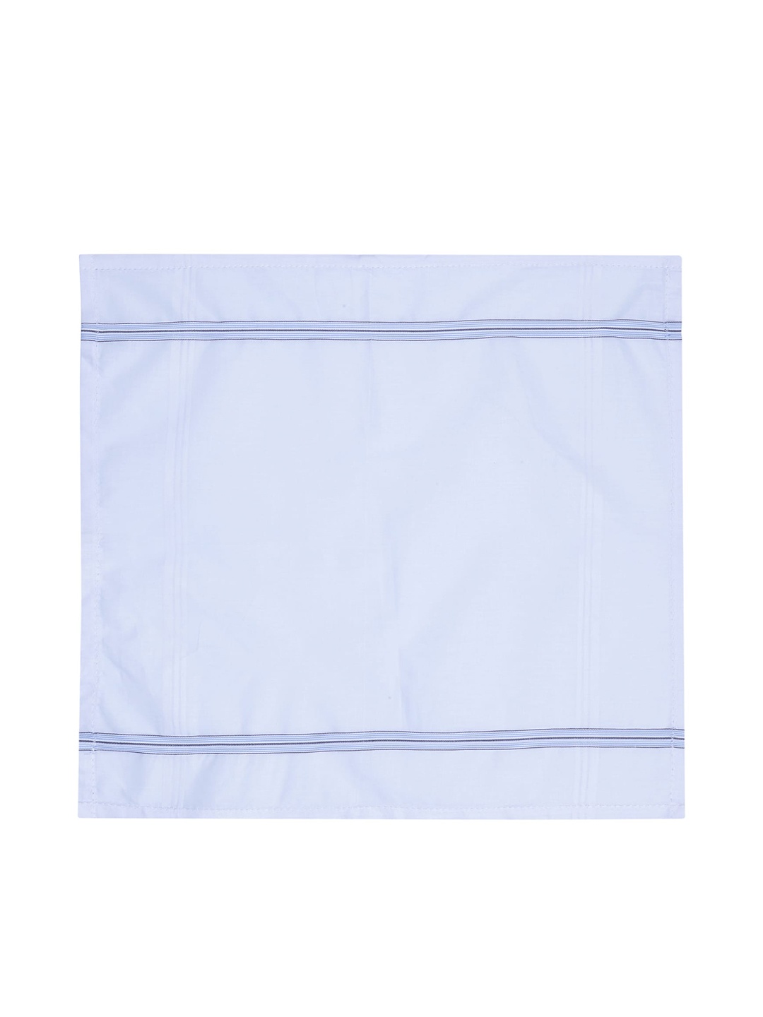 

CROSSLINE Men Pack Of 3 Printed Pure Cotton Handkerchiefs, White