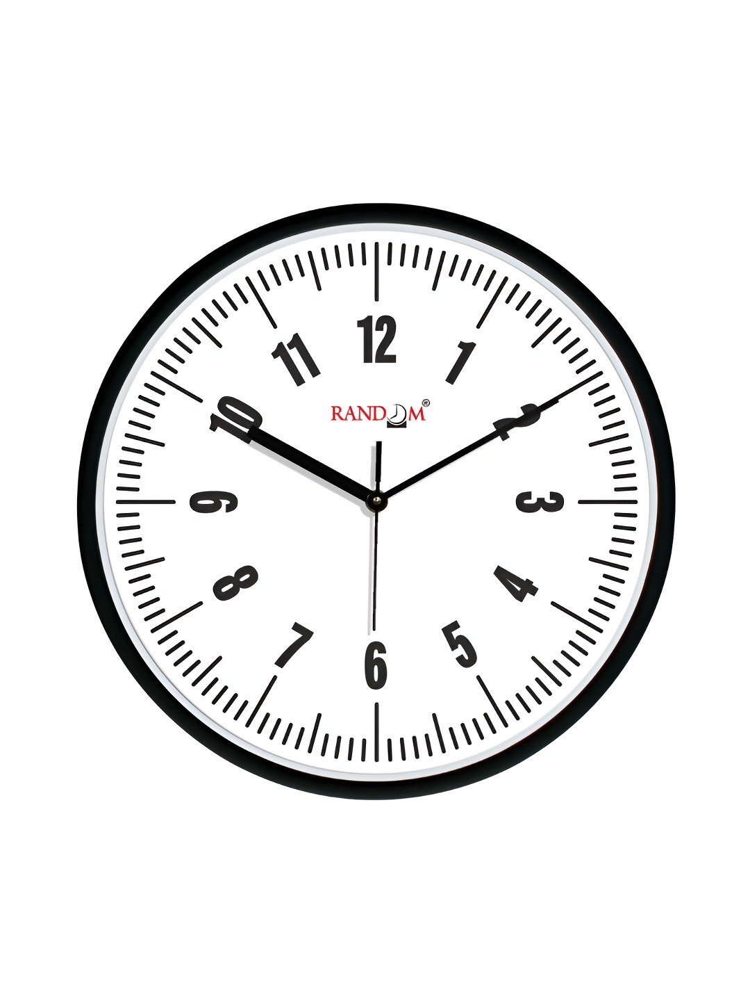 

RANDOM Printed Round Shaped Sweep Silent Movement Contemporary Wall Clock, White