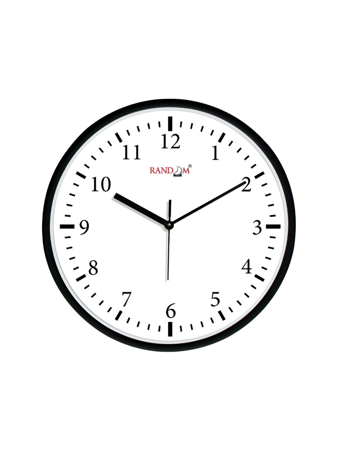 

RANDOM Printed Round Shaped Sweep Silent Movement Contemporary Wall Clock, White