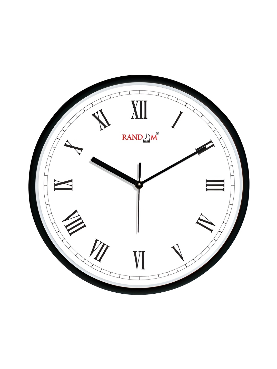 

RANDOM Printed Round Shaped Sweep Silent Movement Contemporary Wall Clock, White