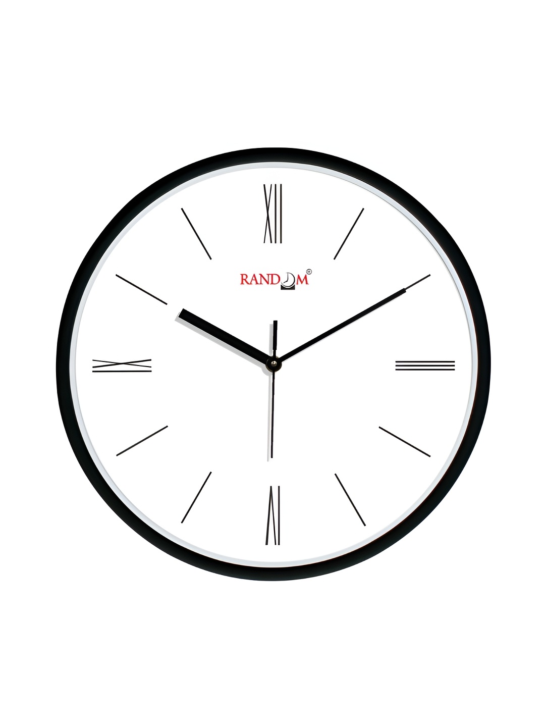 

RANDOM Printed Round Shaped Sweep Silent Movement Contemporary Wall Clock, White