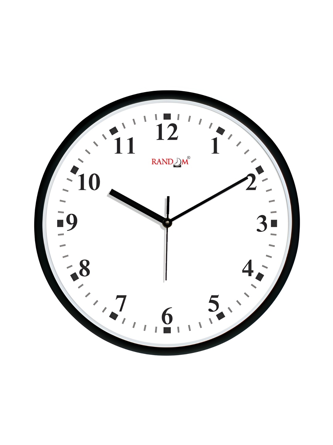 

RANDOM Printed Round Shaped Sweep Silent Movement Contemporary Wall Clock, White