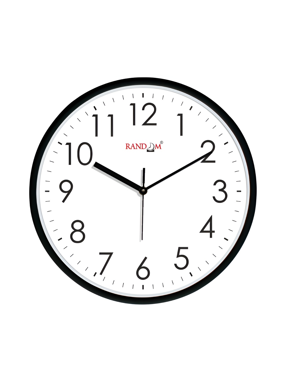 

RANDOM Printed Round Shaped Sweep Silent Movement Contemporary Wall Clock, White