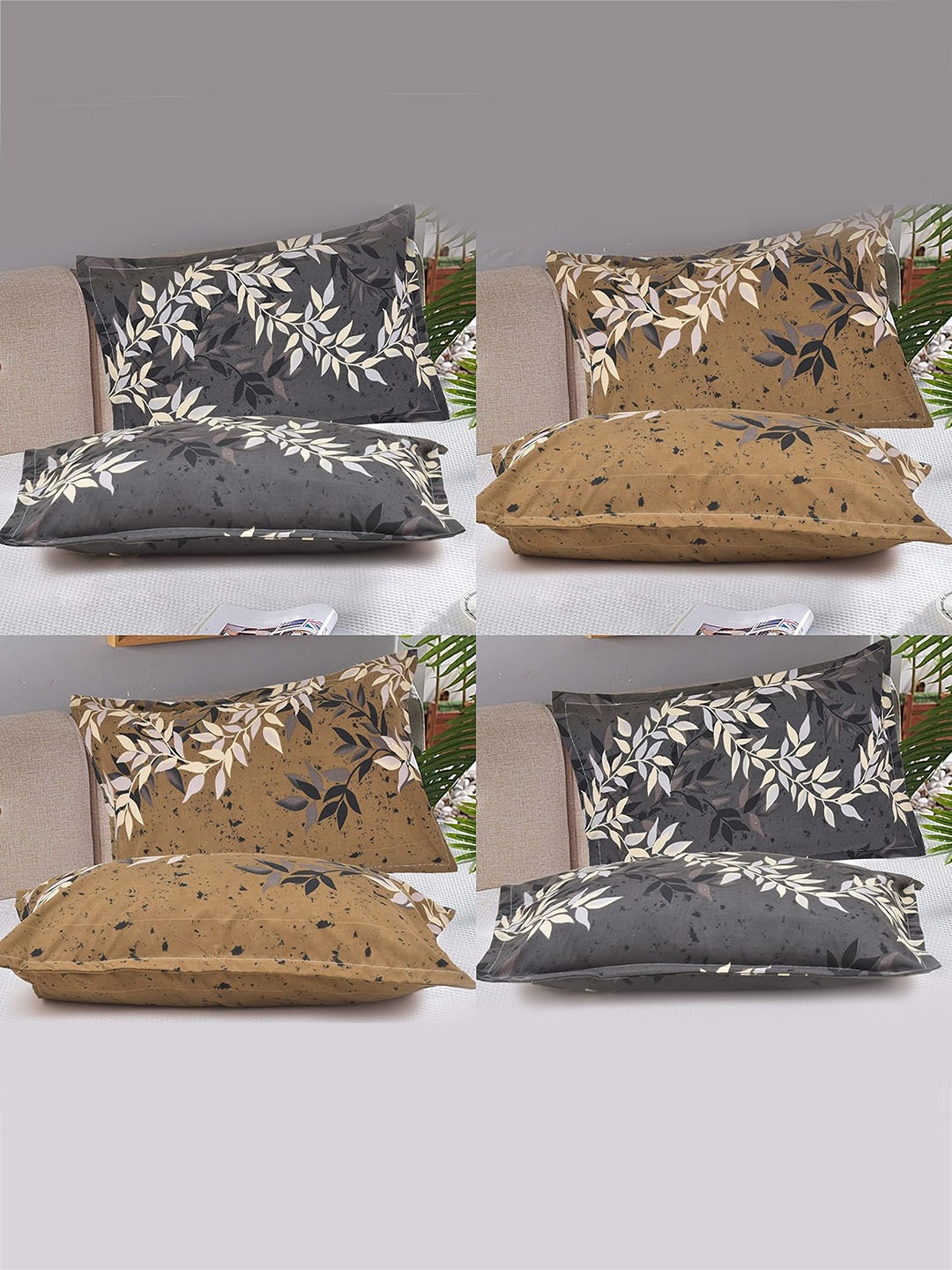 

RRC Peach-Coloured 8 Pieces Rectangle Pillow Covers