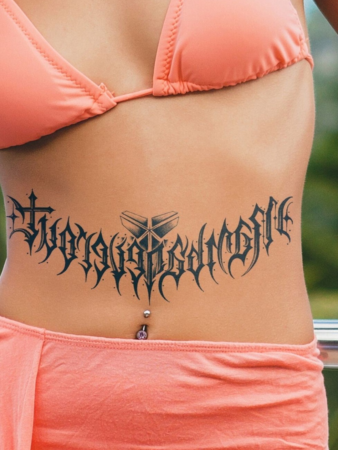 

LICK Matte Blue Finish Realistic Semi Temporary Body Tattoos