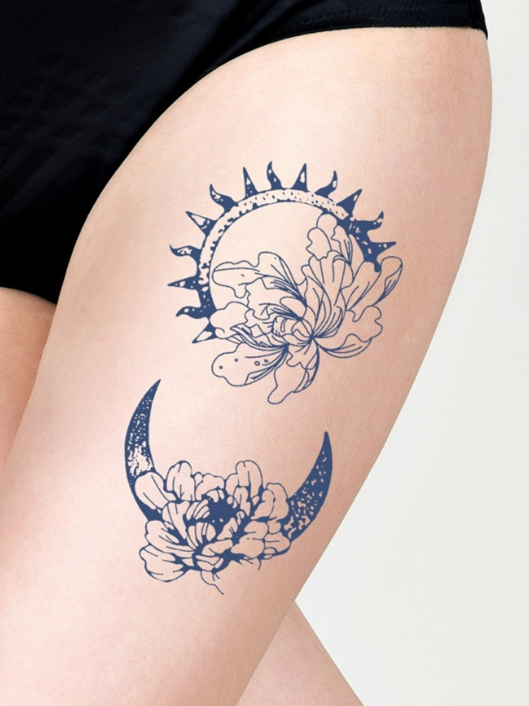 

LICK Matte Blue Finish Realistic Semi Temporary Body Tattoos