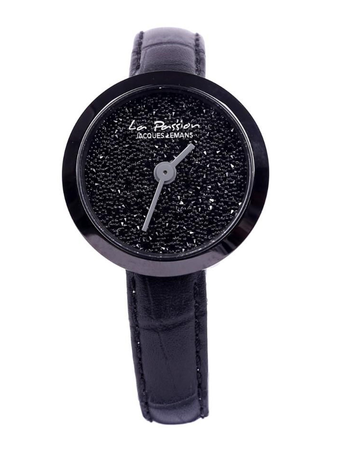 

Jacques Lemans Women Dial & Leather Bracelet Style Straps Analogue Watch LP-124DZZ, Black