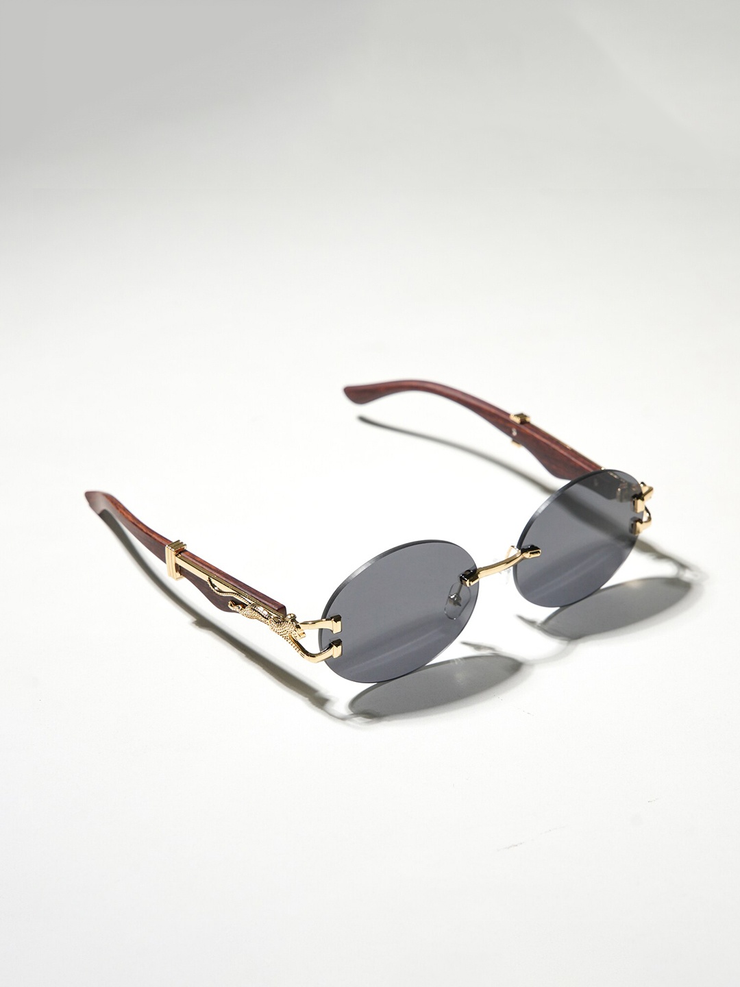 

CHOKORE Men Round Sunglasses with UV Protected Lens CHKSM_42, Black