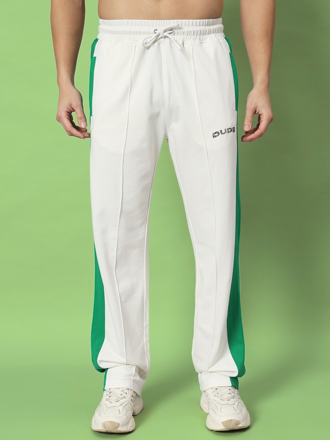 

WEARDUDS Men Relaxed-Fit Mid Rise Track Pant, Green