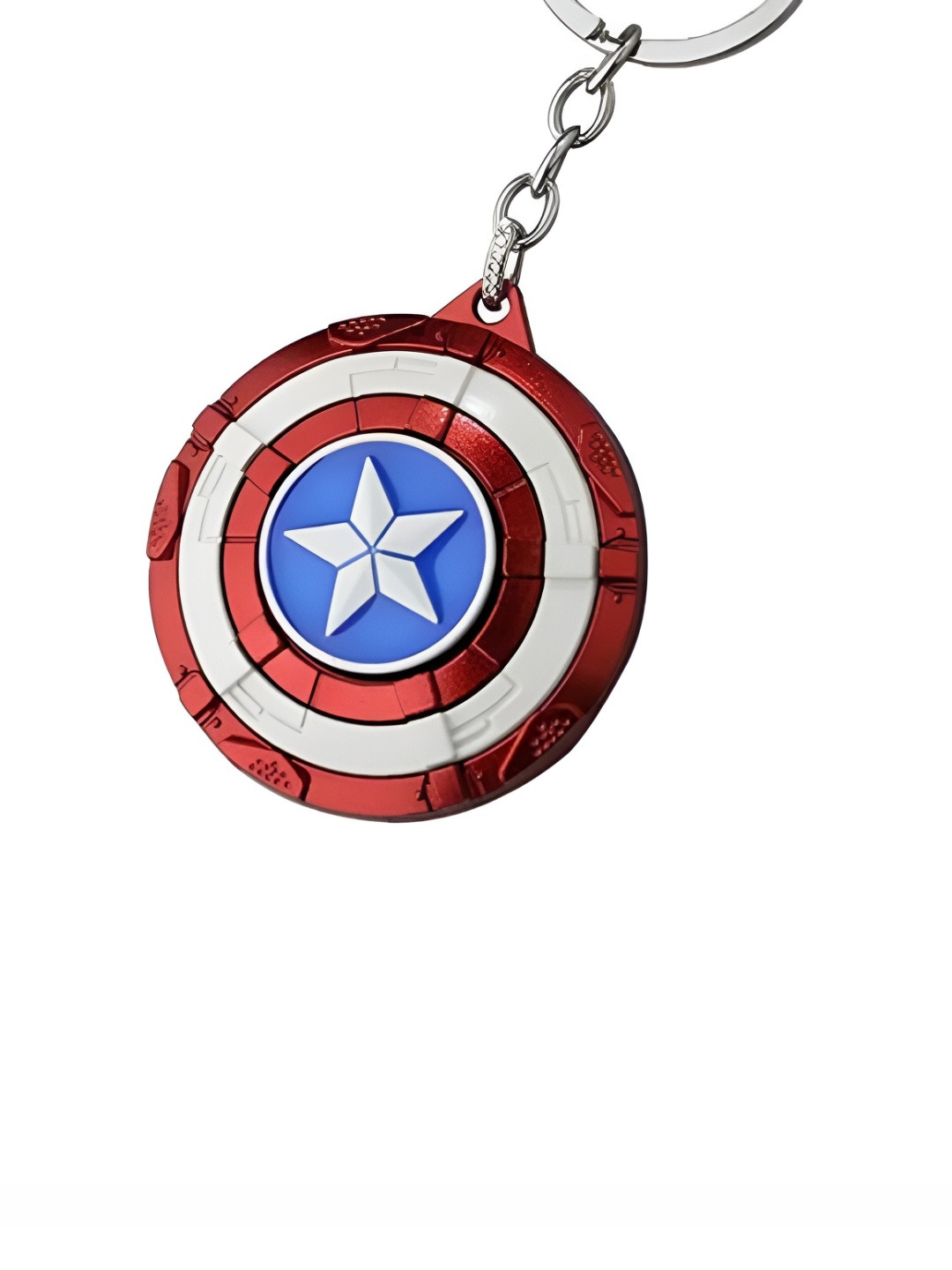 

THEDECORKART Unisex Captain America Keychain, Red