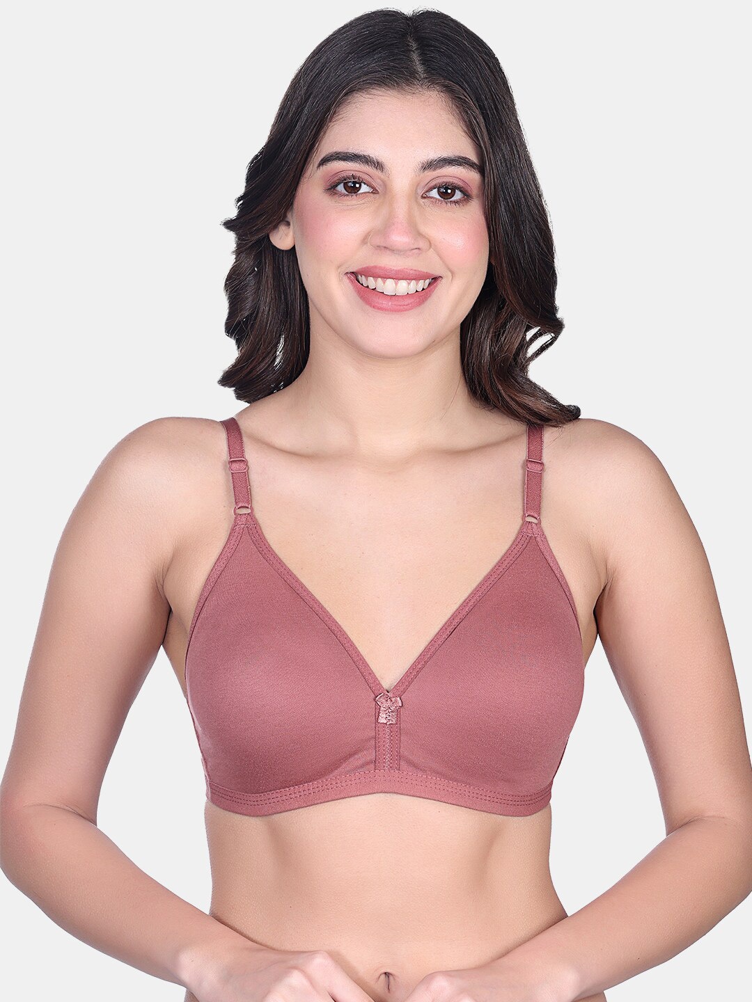 

SKDREAMS Non Padded T-shirt Bra - Medium Coverage, Mauve