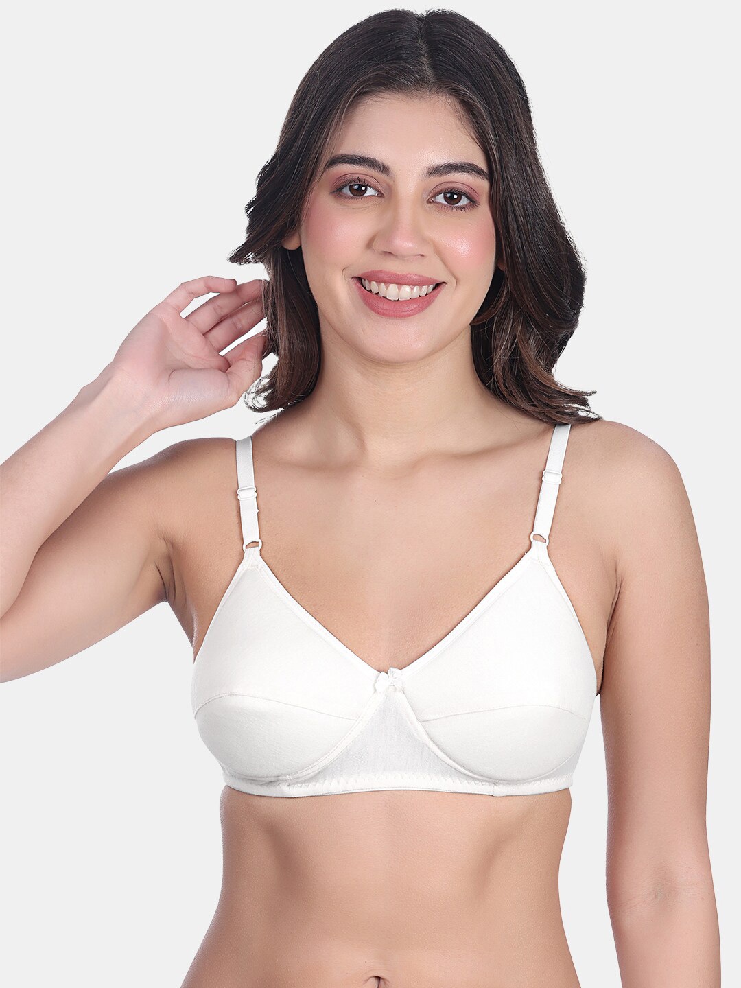 

SKDREAMS Medium Coverage Heavily Padded Everyday Bra With All Day Comfort, White
