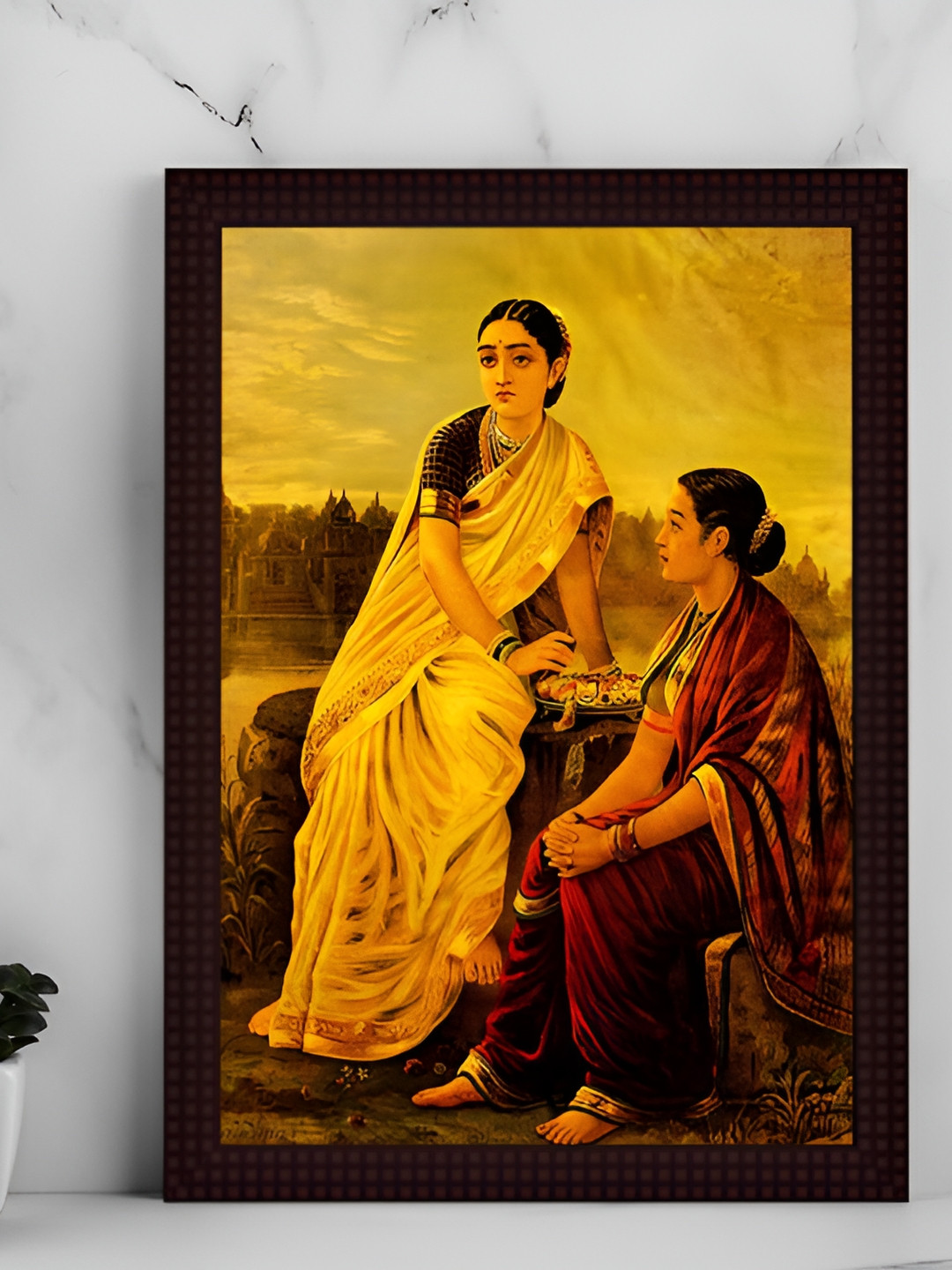

Tamatina Yellow & Red Printed Canvas Wall Art