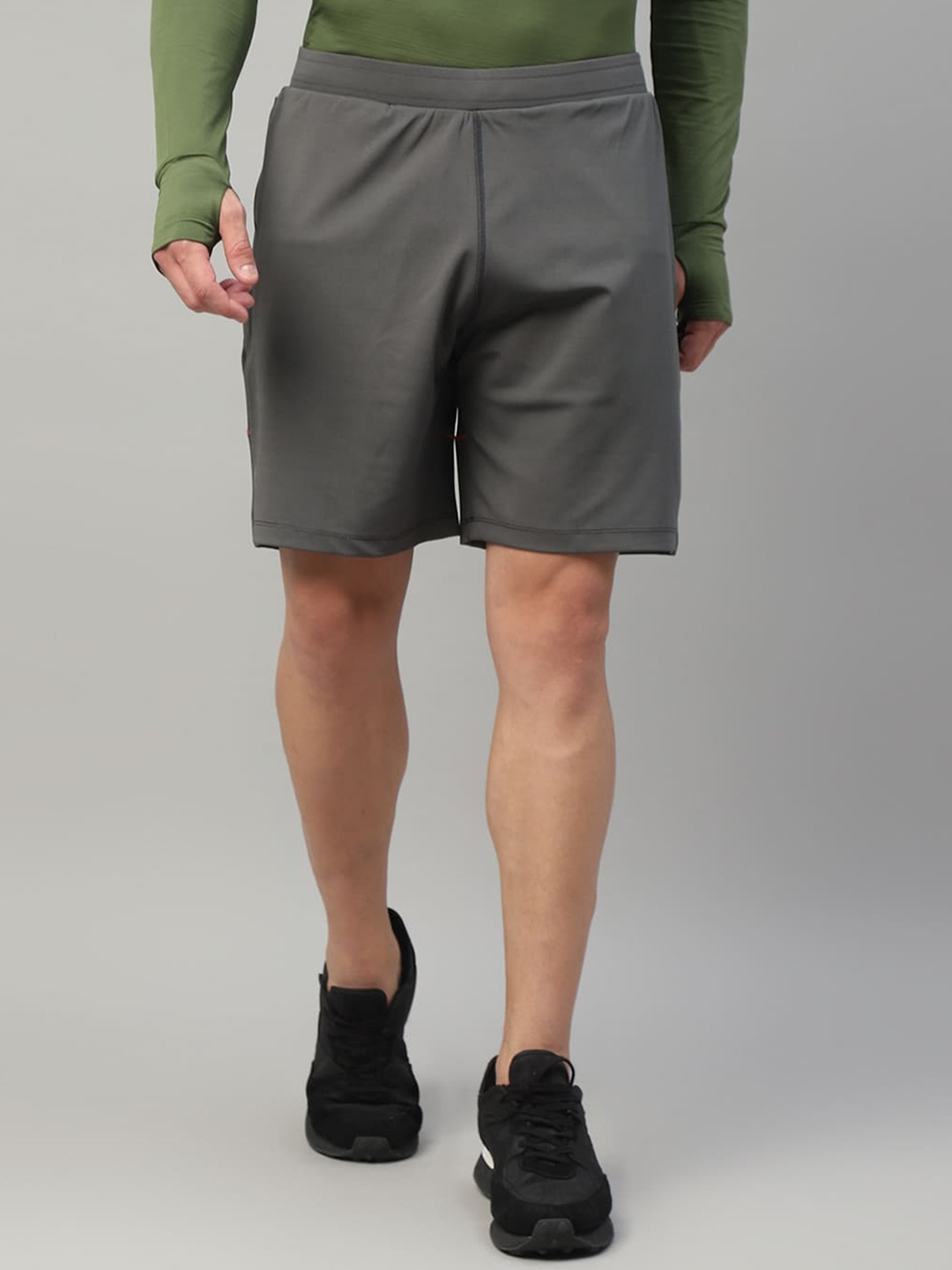 

DIDA Men Dry-Fit Running Shorts, Grey