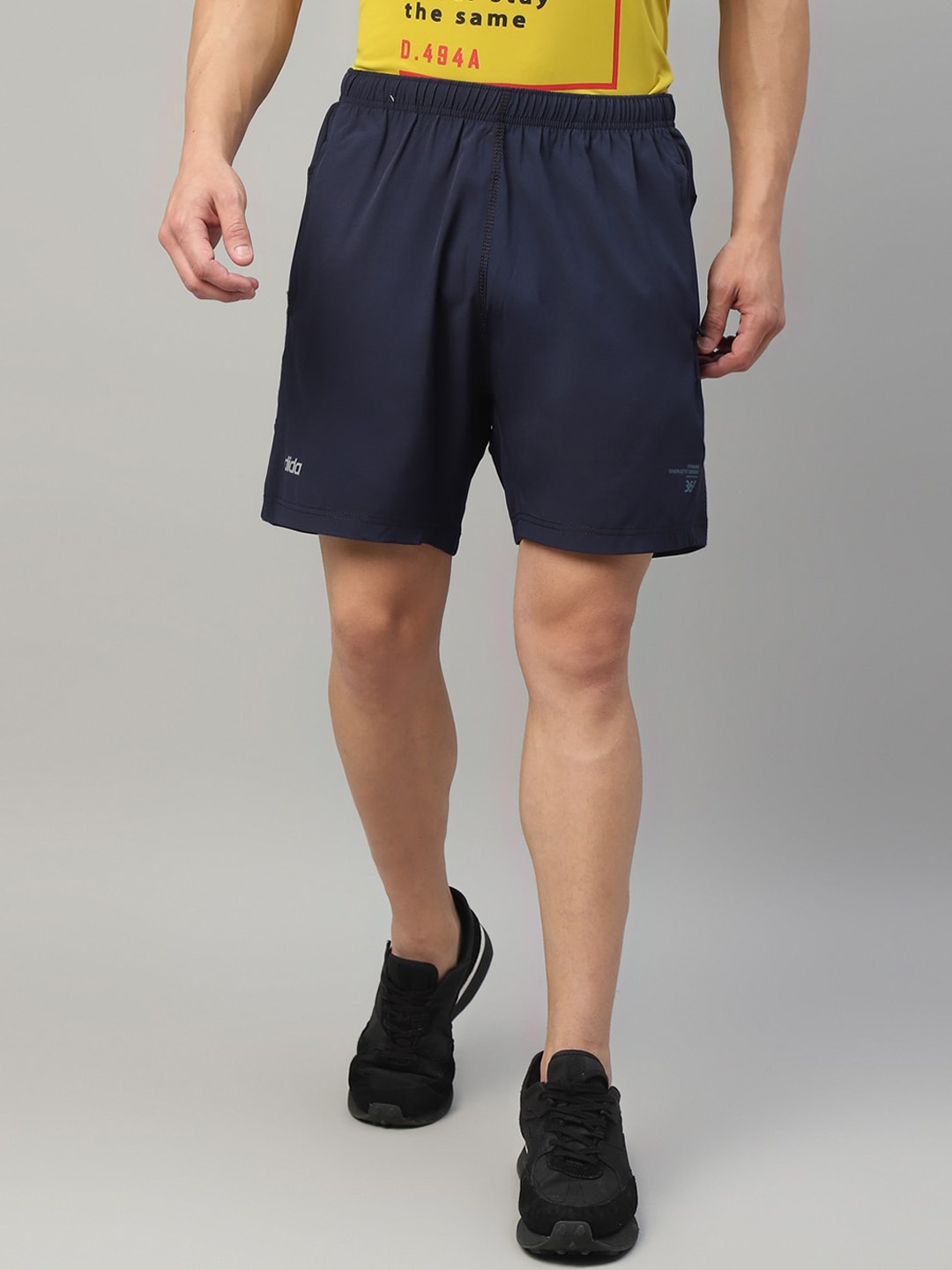 

DIDA Men Dry-Fit Running Shorts, Navy blue