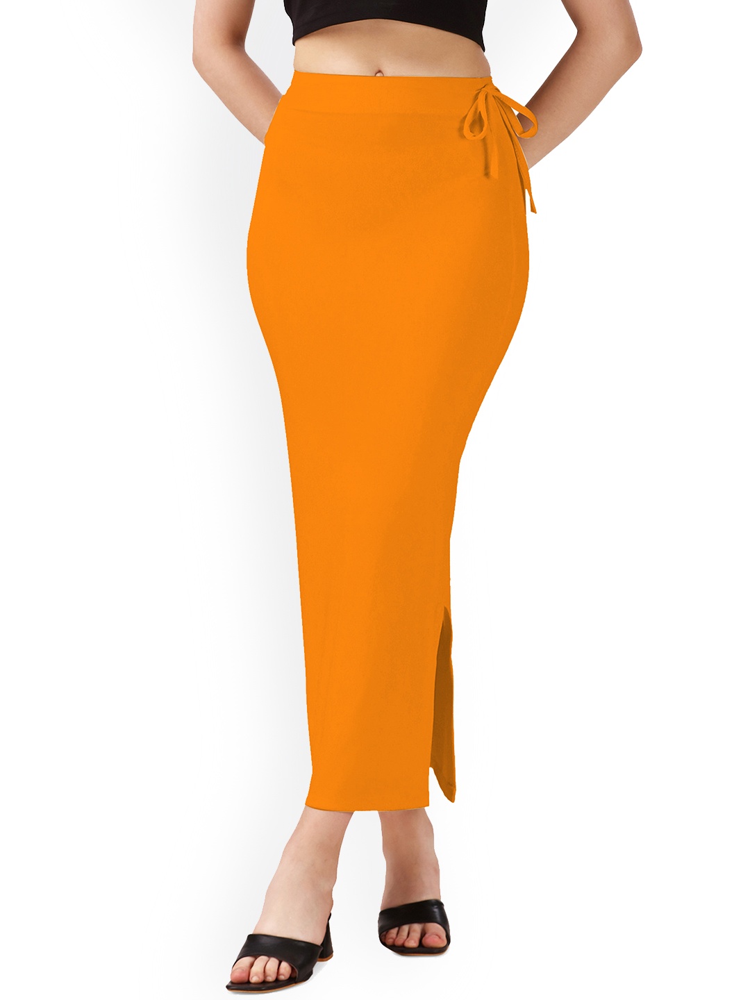 

Mehrang Straight Cut Saree Shapewear, Orange