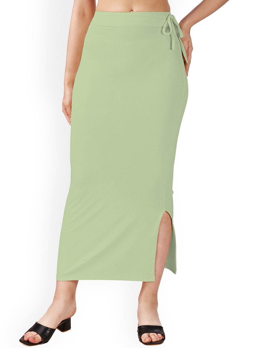 

Mehrang Straight Cut Saree Shapewear, Green