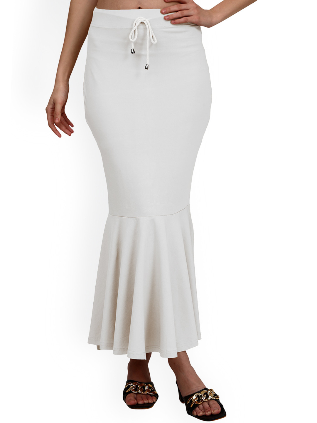 

Mehrang Stretchable Saree Shapewear, White