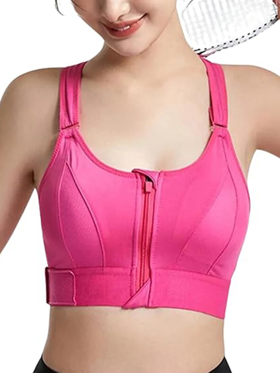

BRACHY Full Coverage Removable Padding Bra-All Day Comfort, Pink