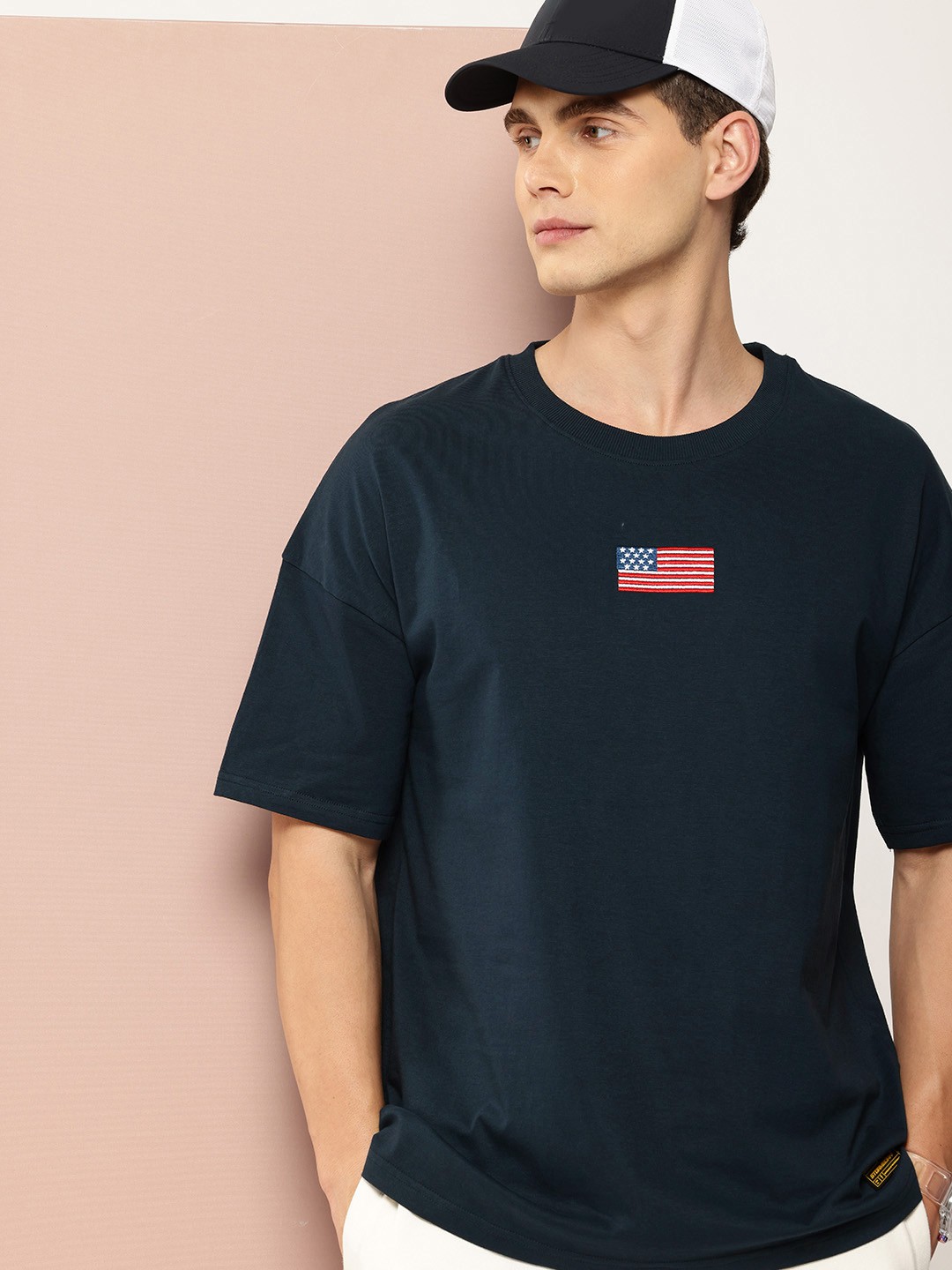 

Stormborn Men Graphic Printed Oversized T-shirt, Navy blue