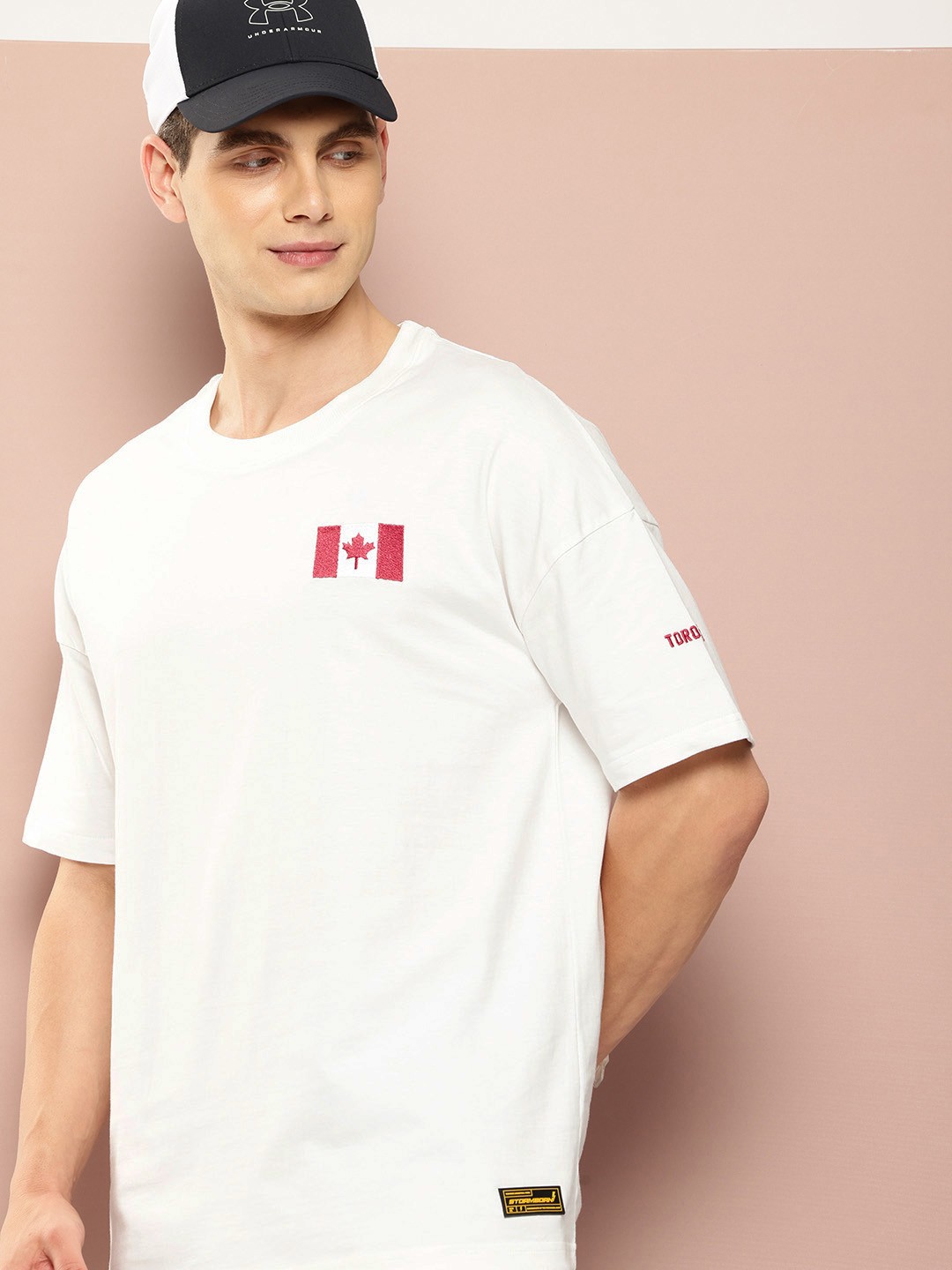 

Stormborn Men Graphic Printed Oversized T-shirt, Off white