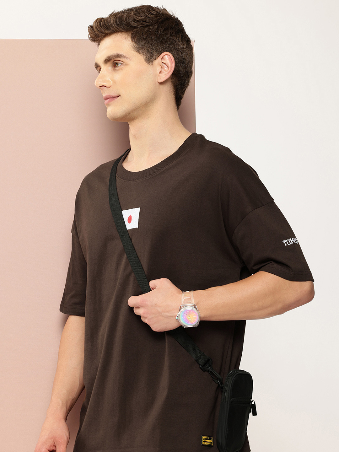 

Stormborn Men Graphic Printed Oversized T-shirt, Brown