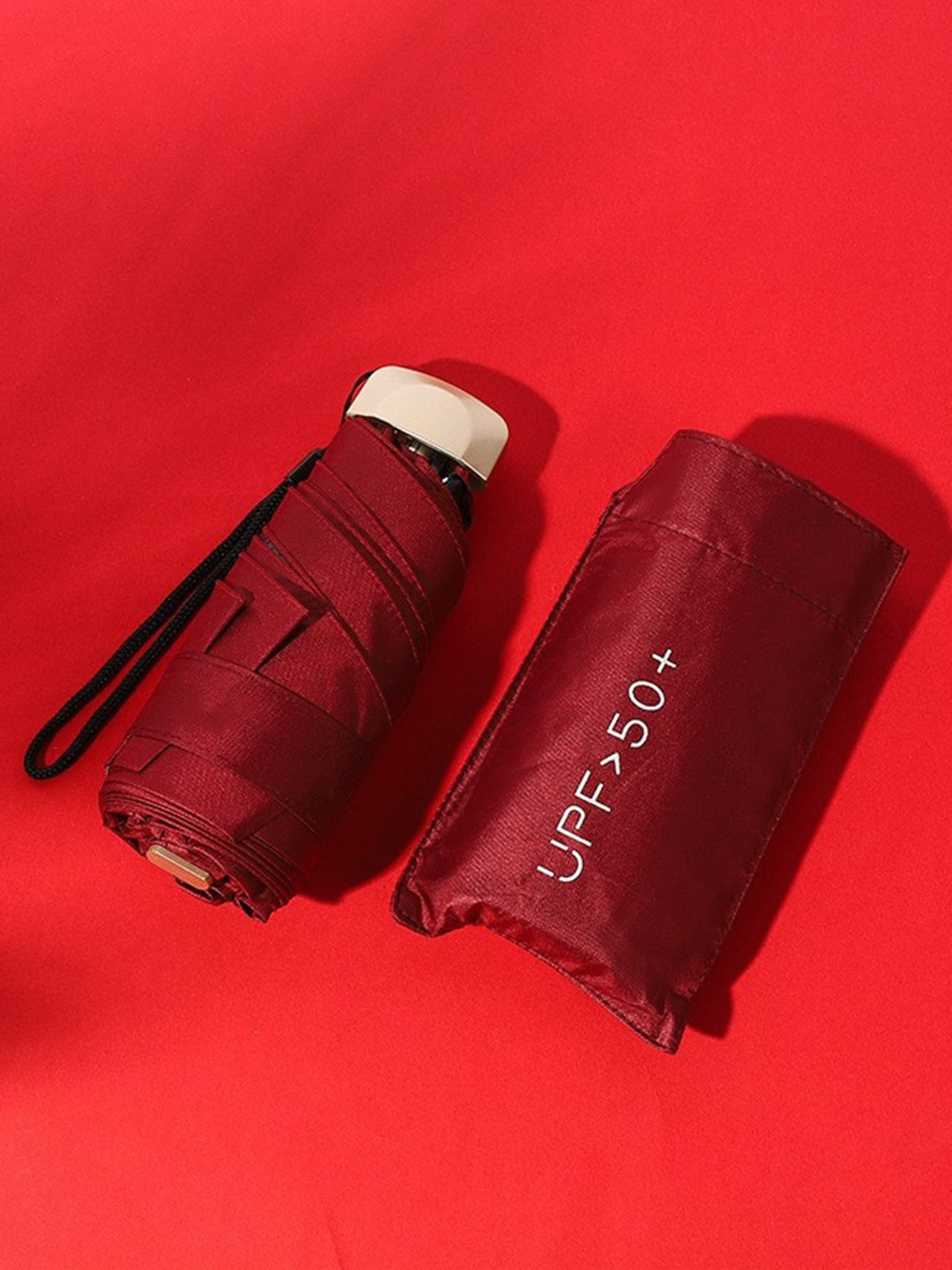 

Alexvyan Manual 3 Fold Umbrellas, Red