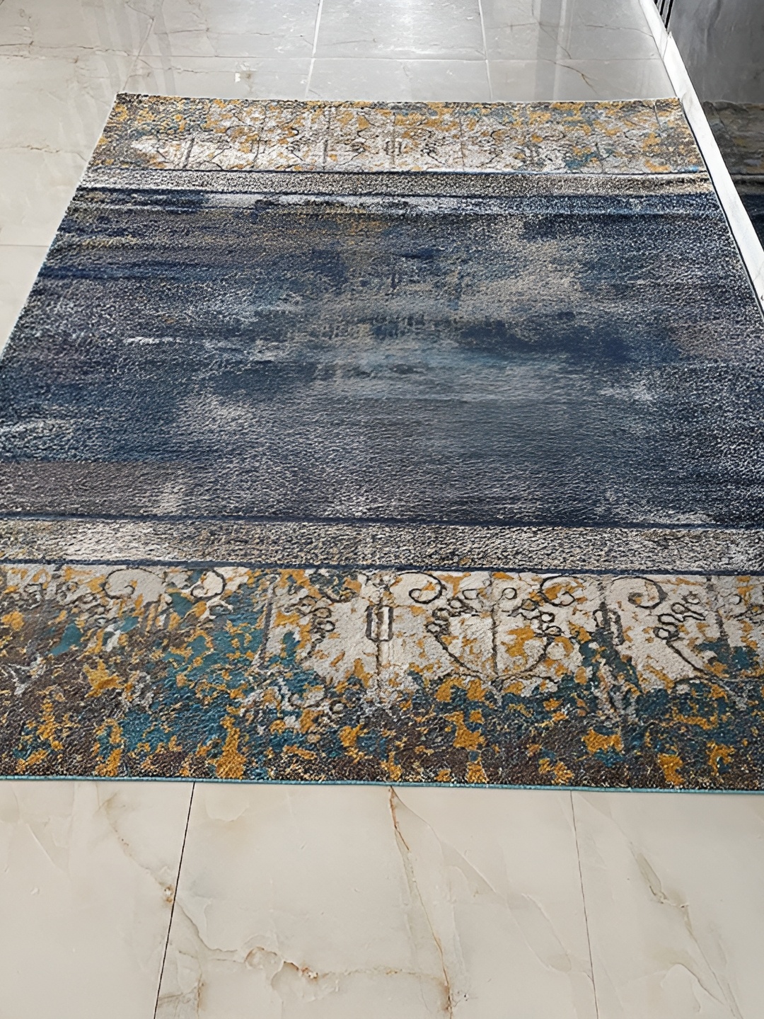 

Safiya Carpet Grey Abstract Water Resistant Polypropylene Carpet
