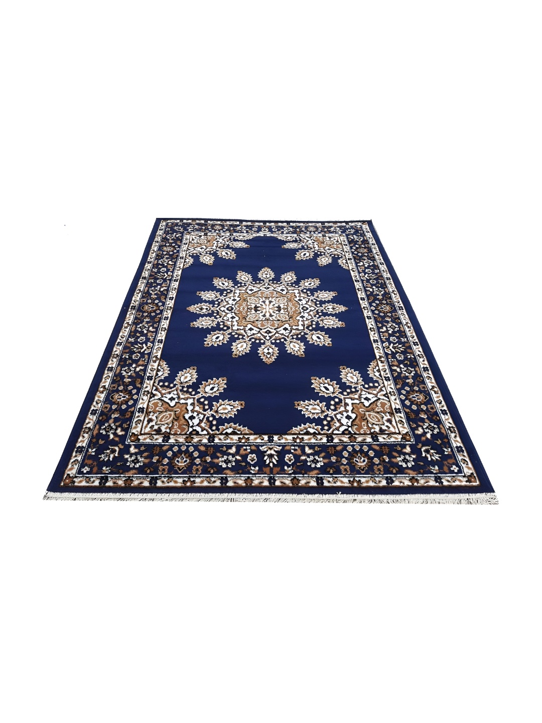 

Safiya Carpet Blue Floral Water Resistant Polypropylene Carpet
