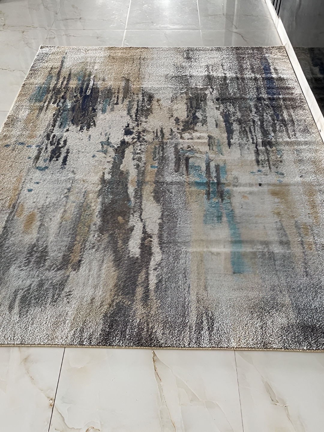 

Safiya Carpet Beige & Grey Abstract Water Resistant Carpets