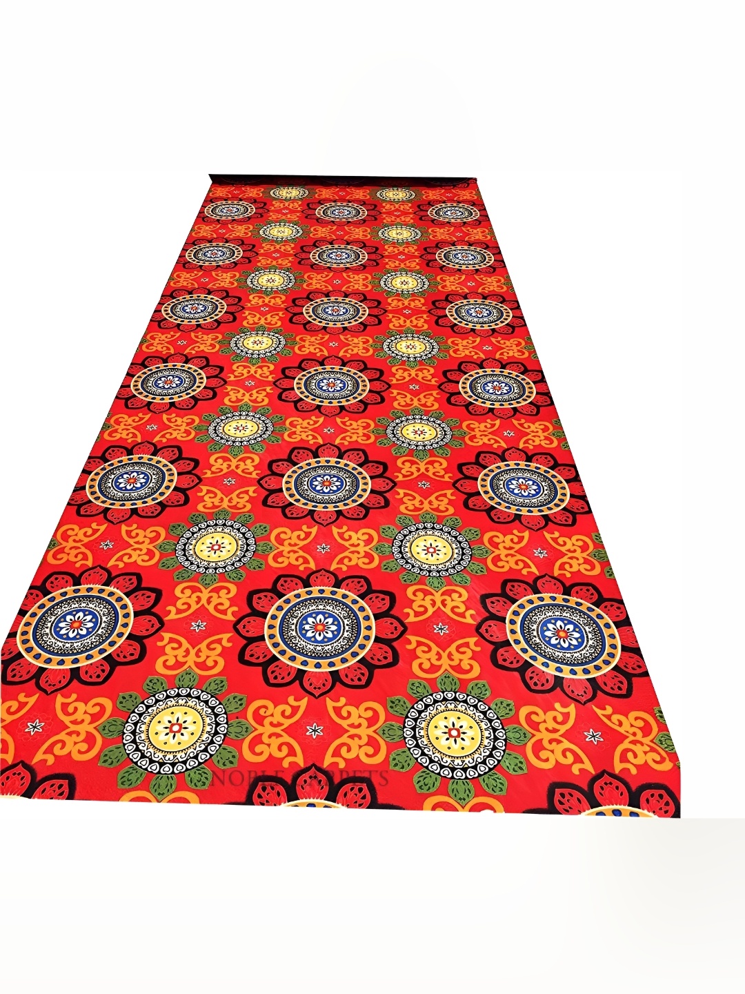 

Safiya Carpet Red Ethnic Motifs Water Resistant Nylon Carpets