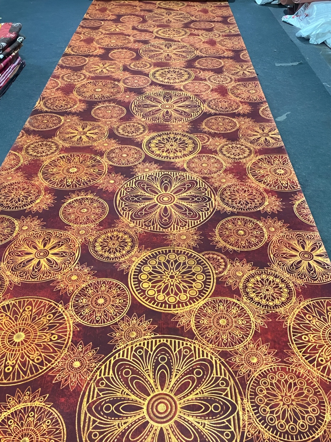 

Safiya Carpet Brown & Yellow Printed Carpets